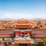 Beijing Forbidden City Skyline Square