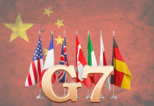 Focus on China? What Does the Carbis Bay G7 Summit Tell Us G7 and China flag