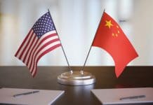 What Should the Competition Between China and the US Be For USA and Chinese flags