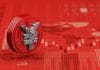 Digital Economy Development in China Shifts the Focus to the Production Side New Yuan digital currency of china on red economy graph chart