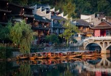 Integrated Megapolises, Next Stage of Chinese Reforms Fenghuang Ancient Town. Located in Fenghuang County. Southwest of HuNan Province, China. Fenghuang is a popular tourist destination of Asia.
